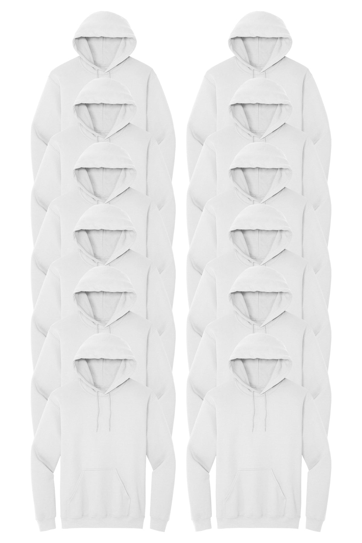White color hoodie 12 pack