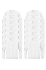 white color sweatshirt 12 pack