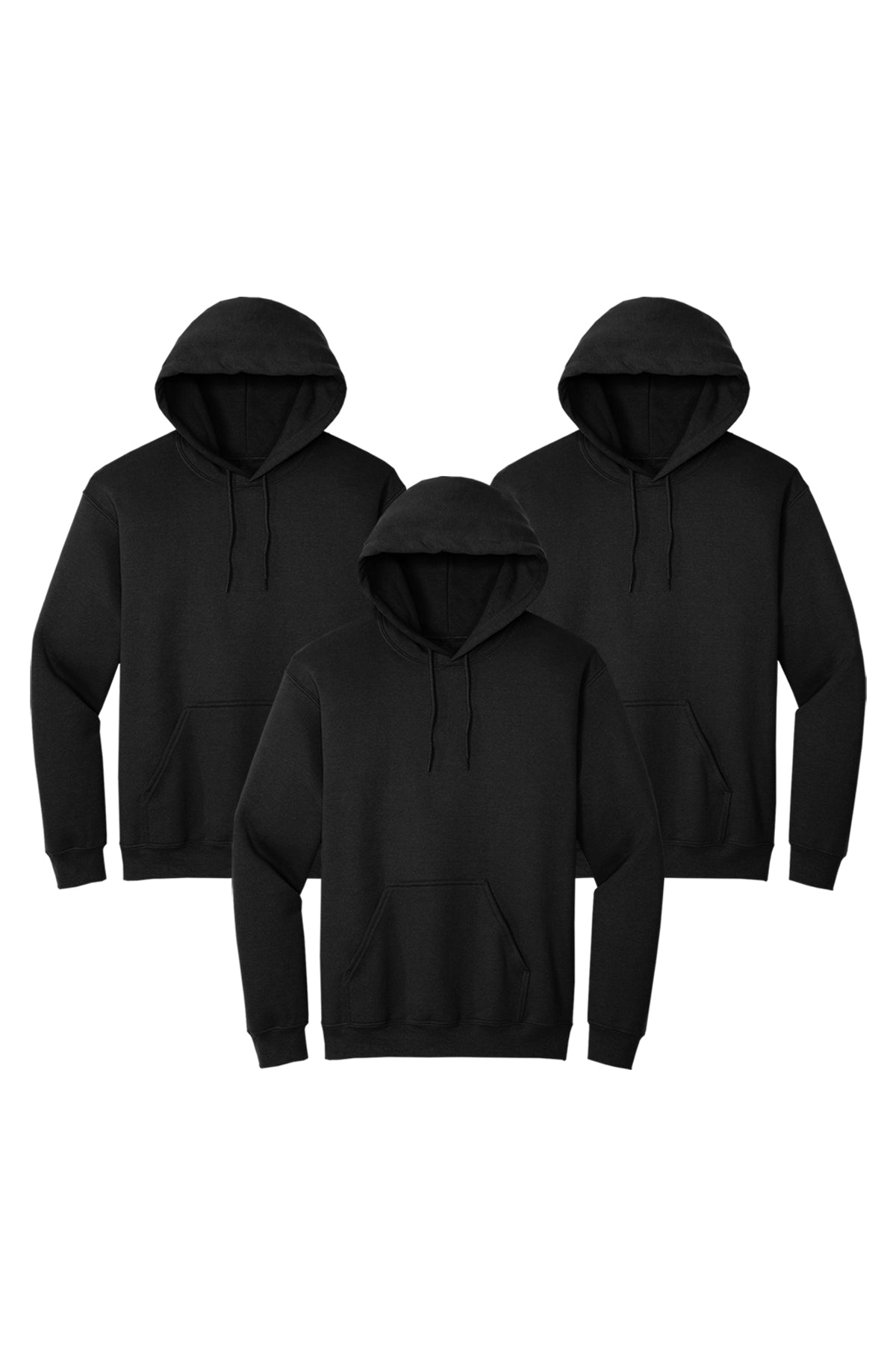 Black color hoodie 3 pack