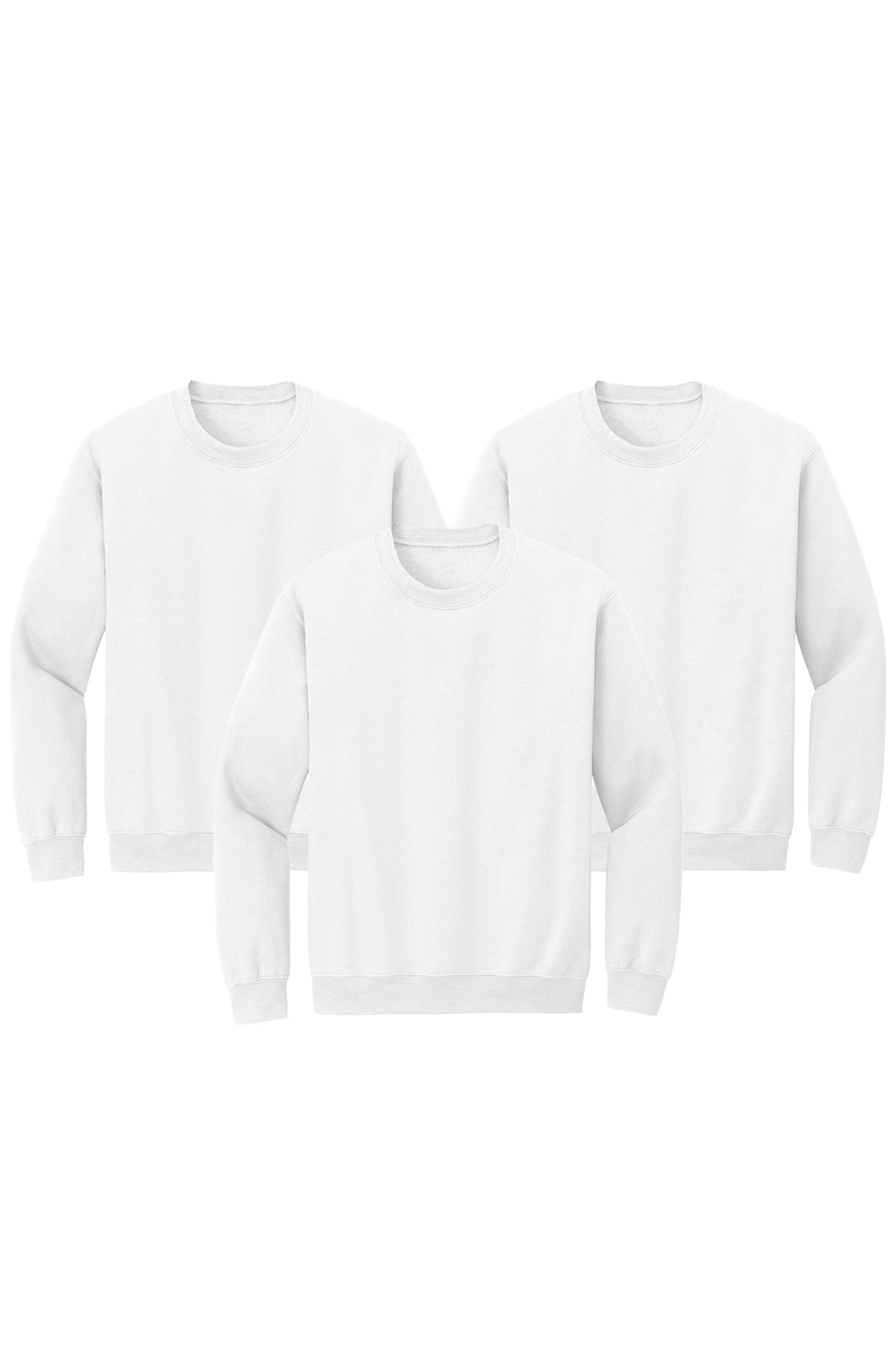 white color sweatshirt 3 pack