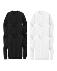 Black and white sweatshirt pack of 6