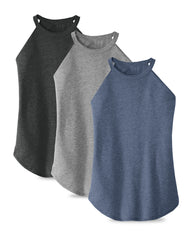 grey navy and black tank tops for women