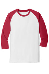 long sleeve shirt white and red