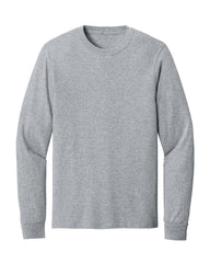 ash heather long sleeve shirt on a white background