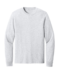 ash white long sleeve shirt on a white background
