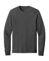 dark grey long sleeve shirt on a white background