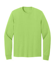 lime green long sleeve shirt on a white background