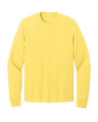 light yellow long sleeve shirt on a white background