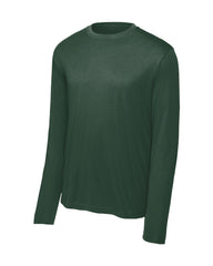 forest Green long-sleeve shirt on a white background