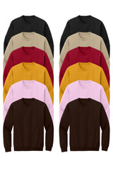 Black, Gold, Light Pink, Sand, Cardinal Red, Dark Chocolate, multicolor heavyweight sweatshirts 12 pack
