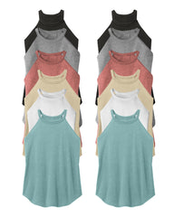 womens multicolor tank tops 12 pack