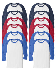 multicolors long sleeve shirt pack of 12