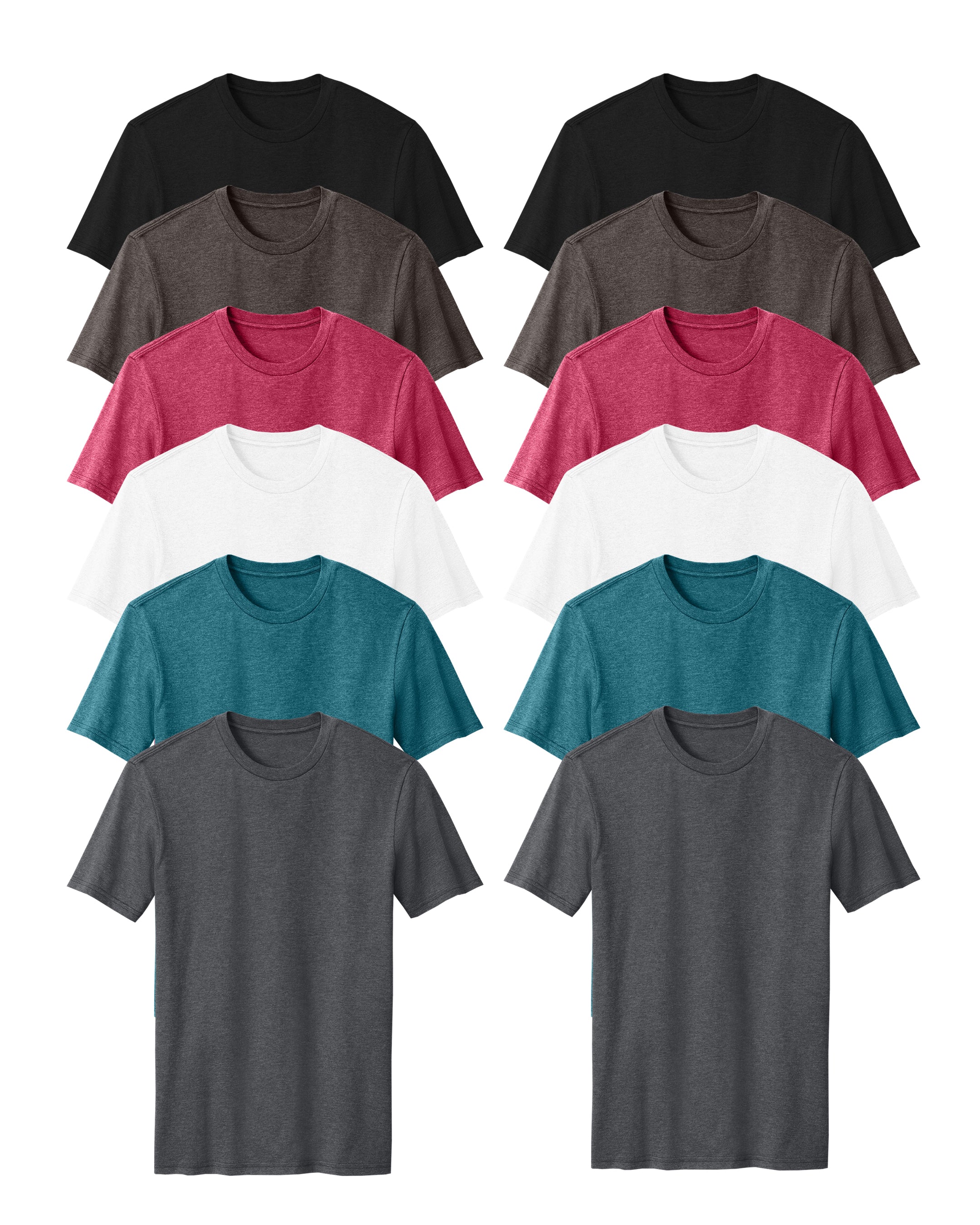 mens multicolors t-shirt 12 pack