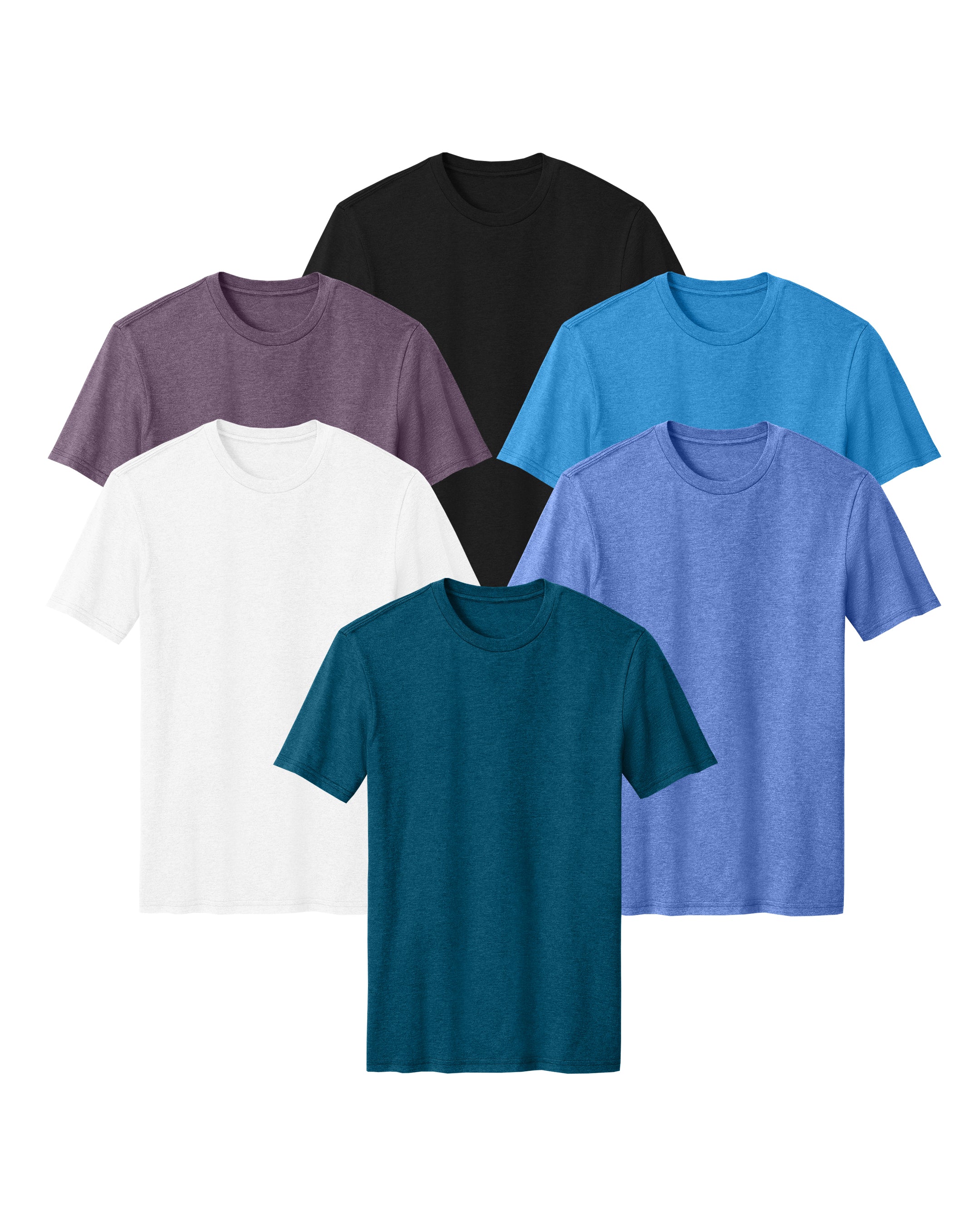 multicolors t-shirt 6 pack