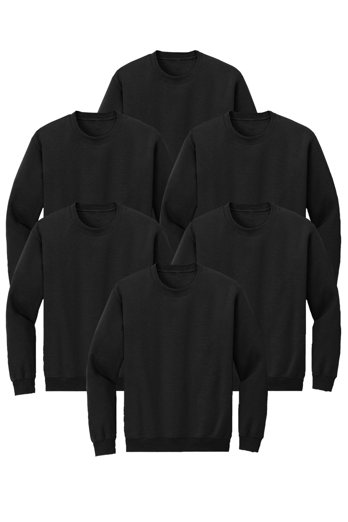 black color sweatshirt 6 pack