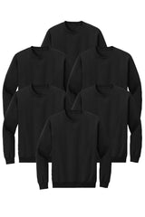 black color sweatshirt 6 pack