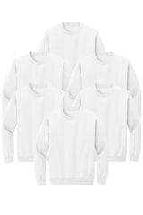6 pack white color sweatshirt