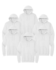 White hoodies 6 pack