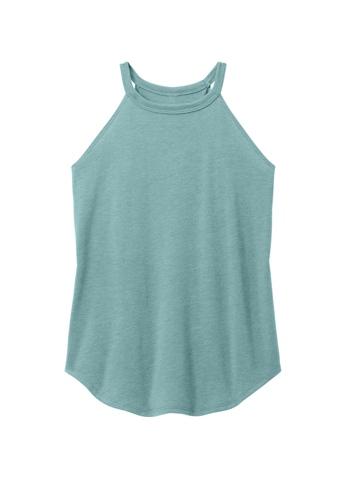 womens tank tops heathered eucalyptus blue