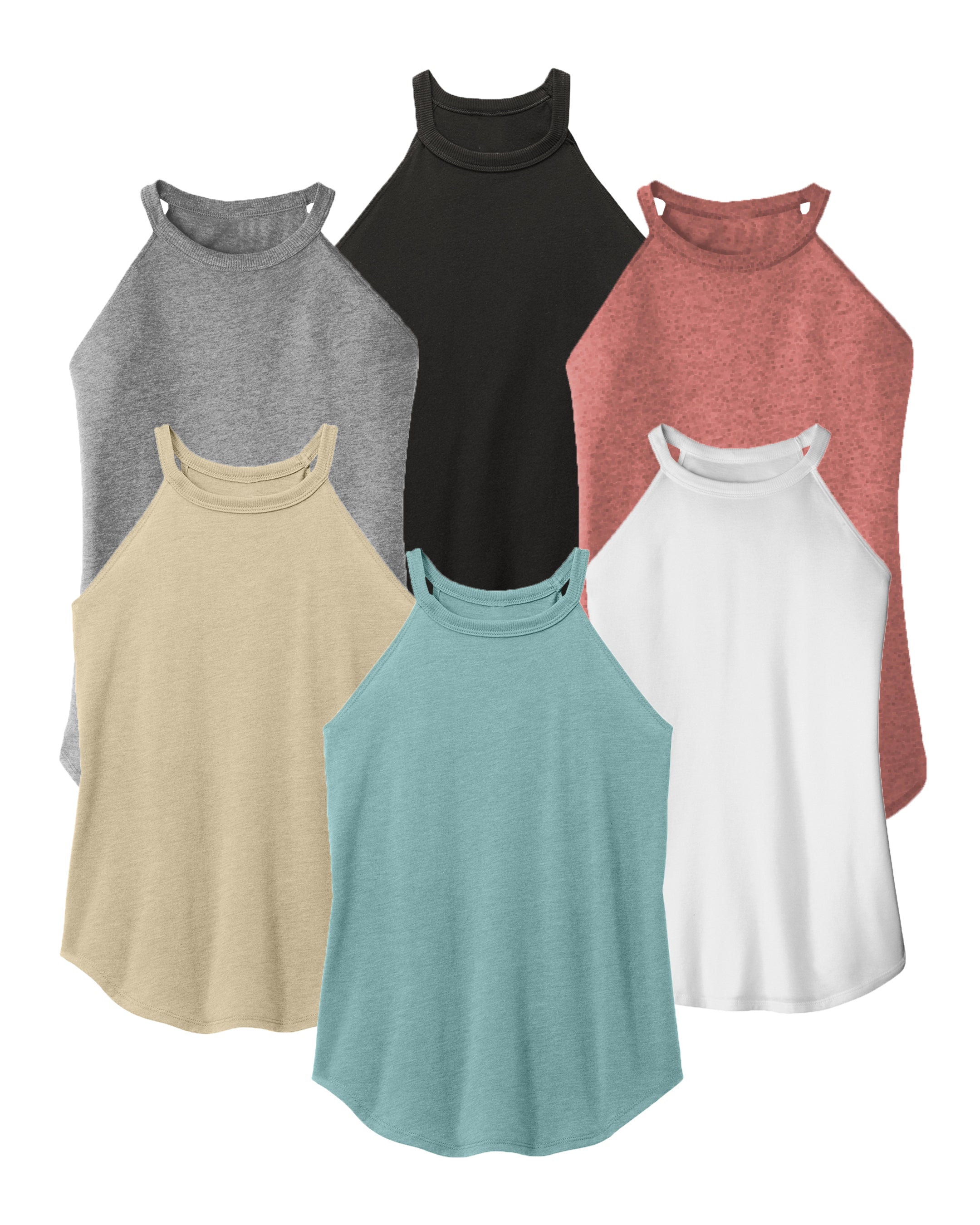 womens tank tops multicolors pack 6