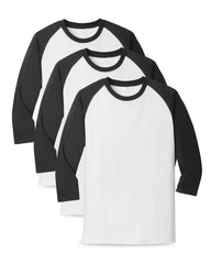 white and black long sleeve shirt pack of 3