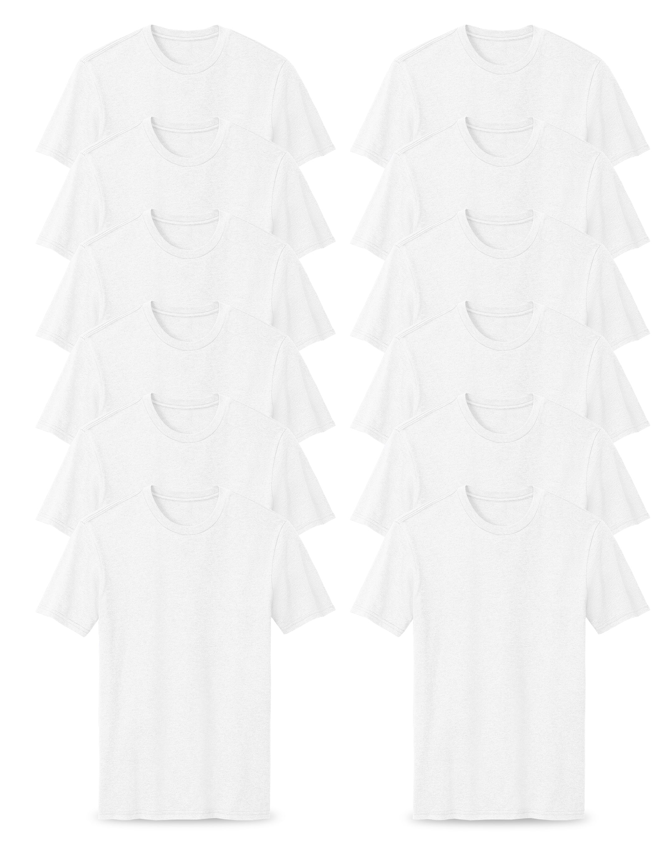 white t-shirts pack of 12