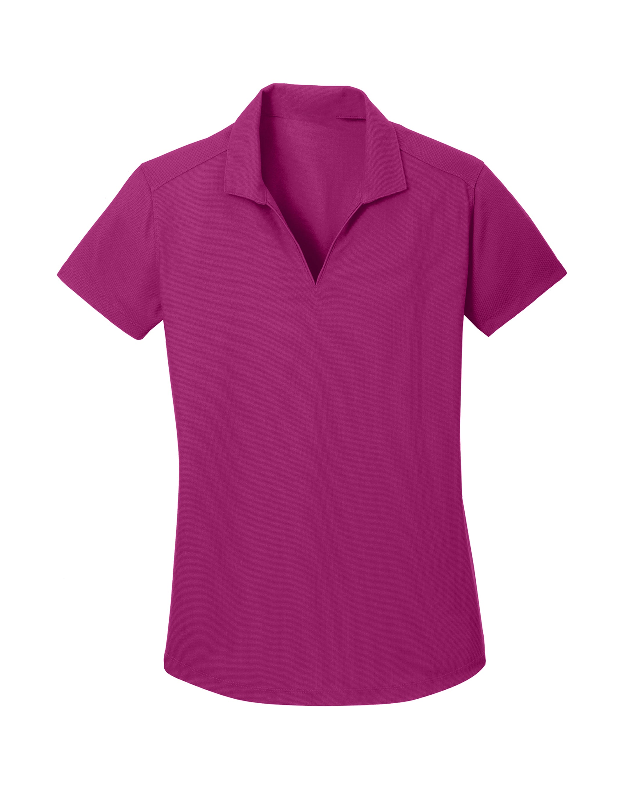 pink polo shirt on a white background