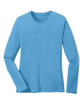 light Blue long-sleeve shirt on a white background