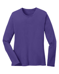 Purple long-sleeve shirt on a white background