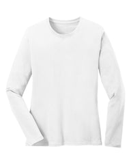 White long-sleeve shirt on a white background