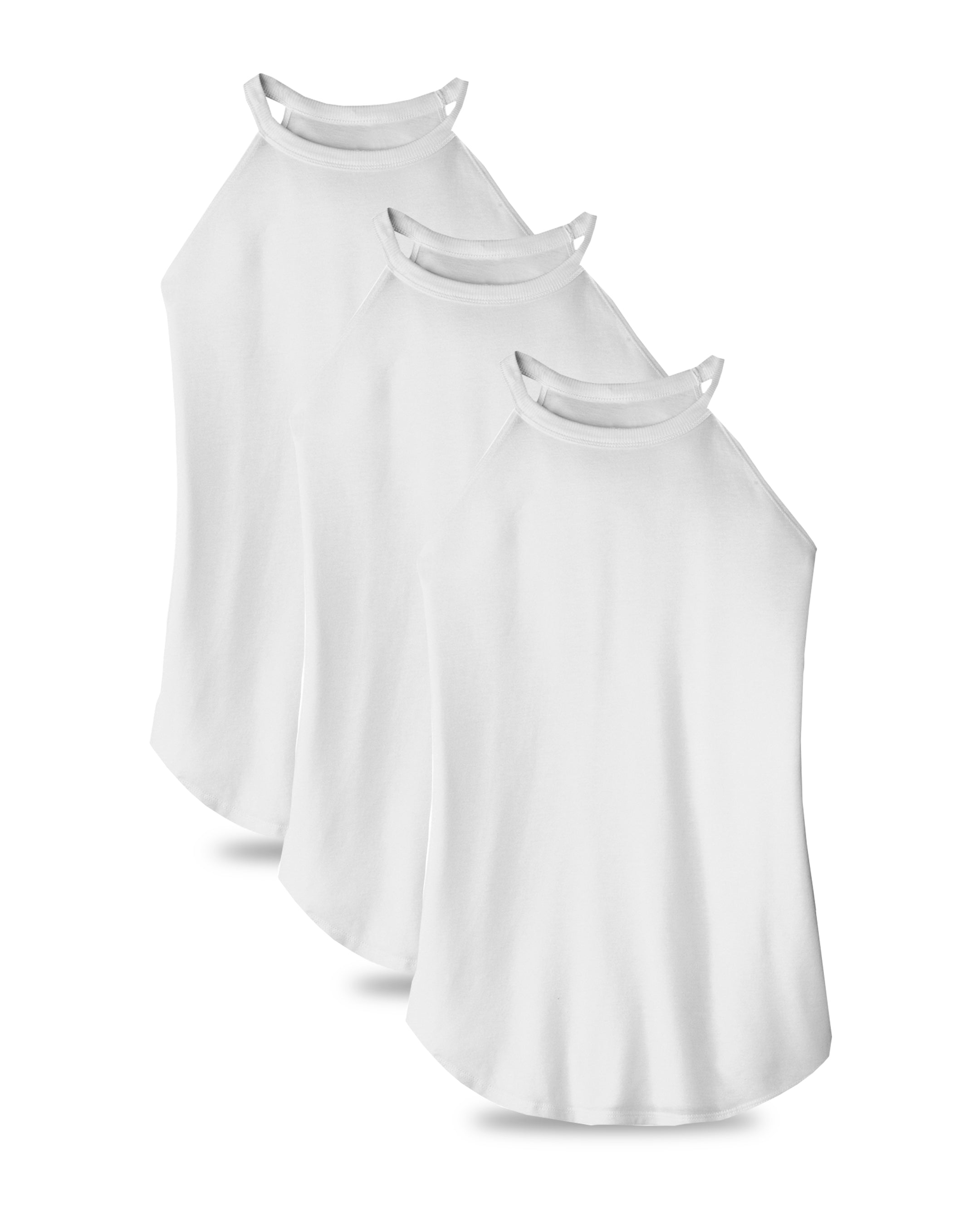 white tank tops for womens 3 pack