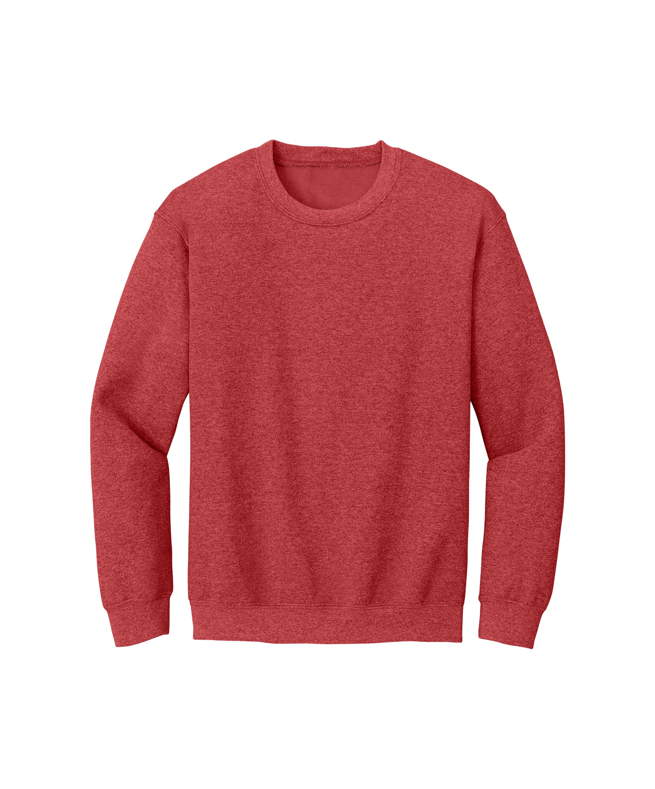 heather scarlet red sweatshirt
