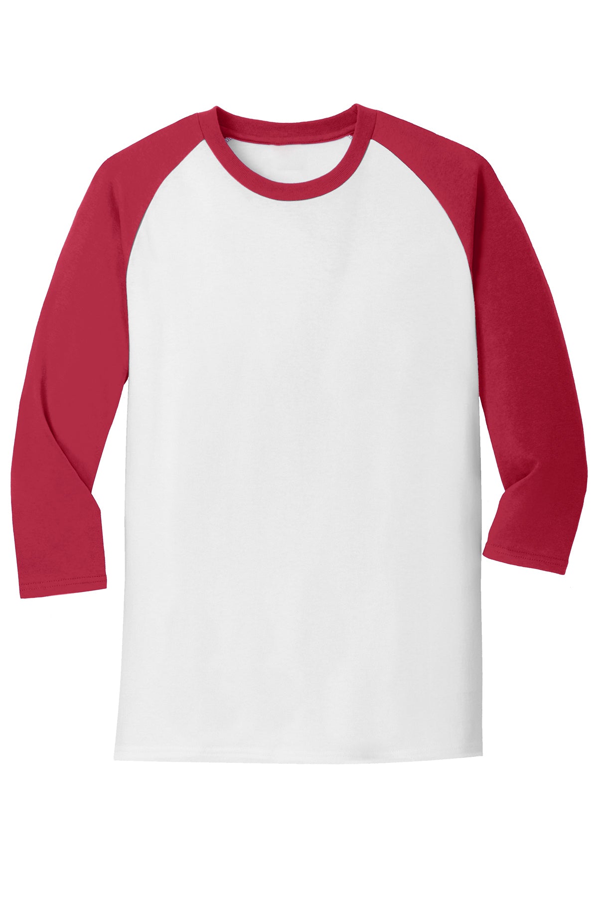 long sleeve shirt white and red