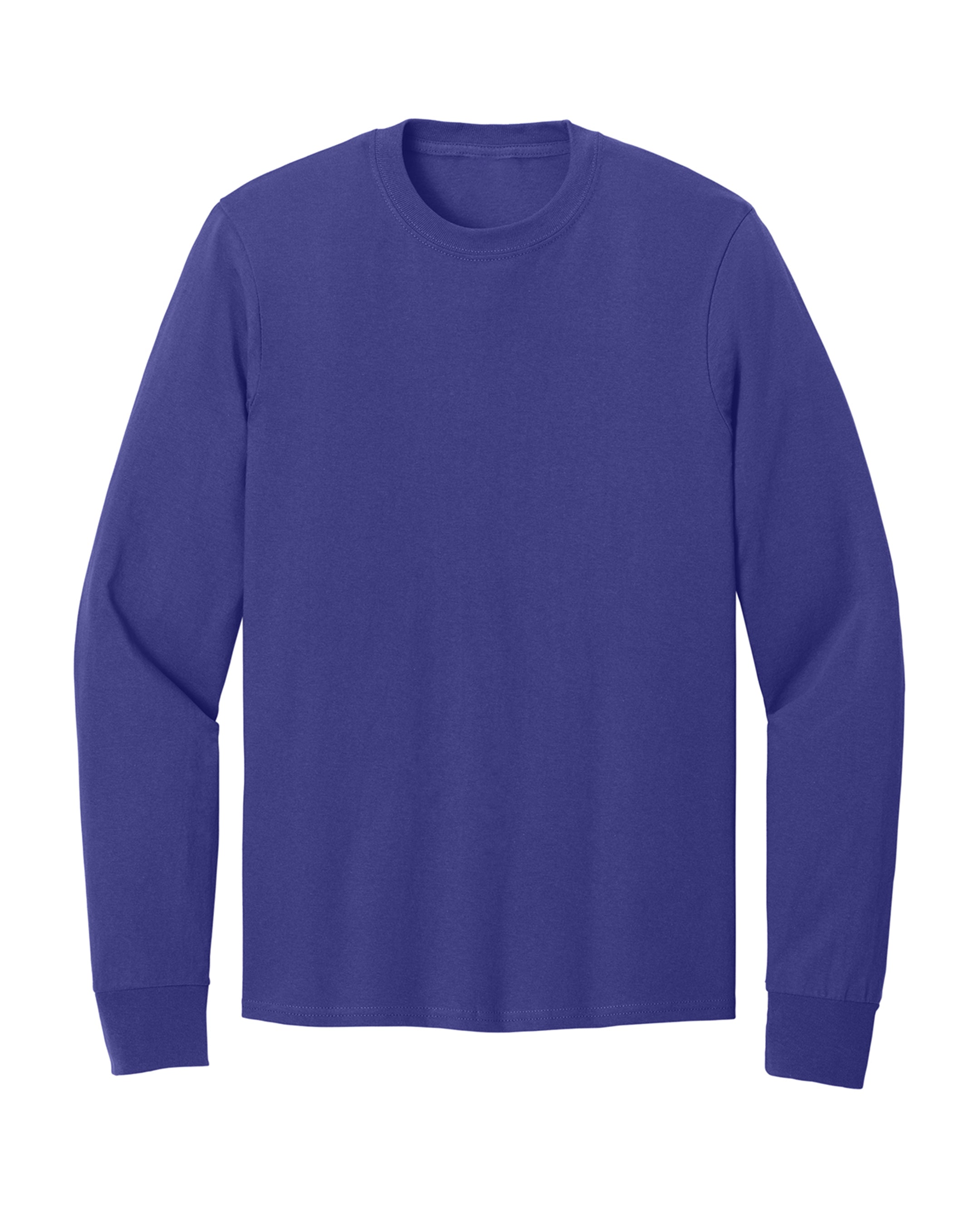 purple long sleeve shirt on a white background