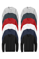 Black, White, Red, Ash, Dark Heather, Navy Multicolor 12 Pack Sweatshirts
